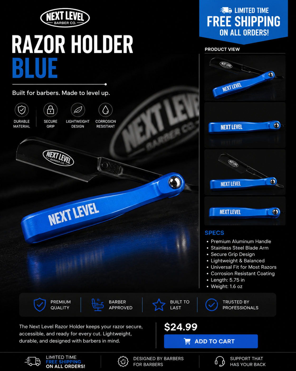 Next Level Razor Holder 2.0
