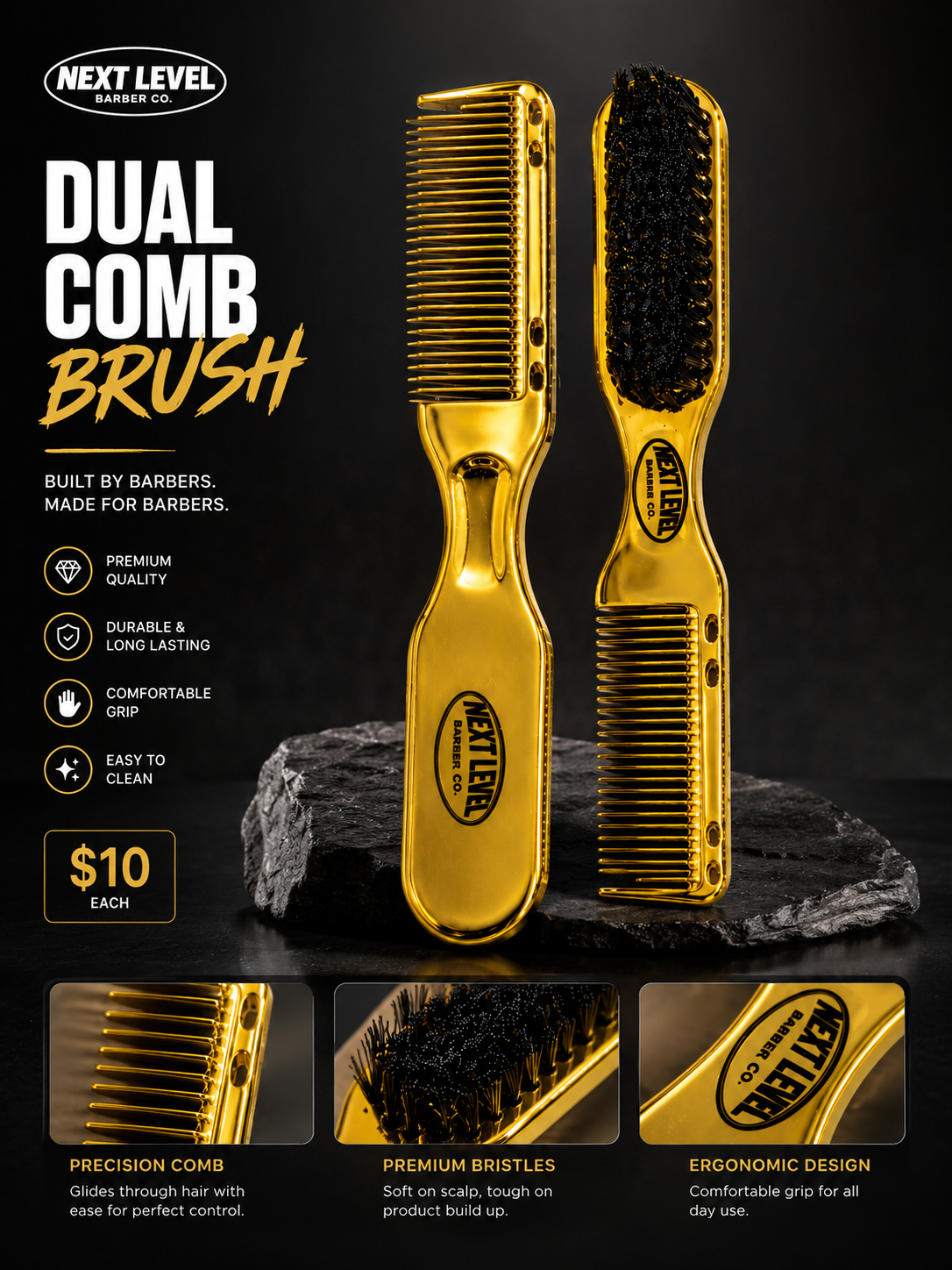 Next Level Dual-Sided Comb